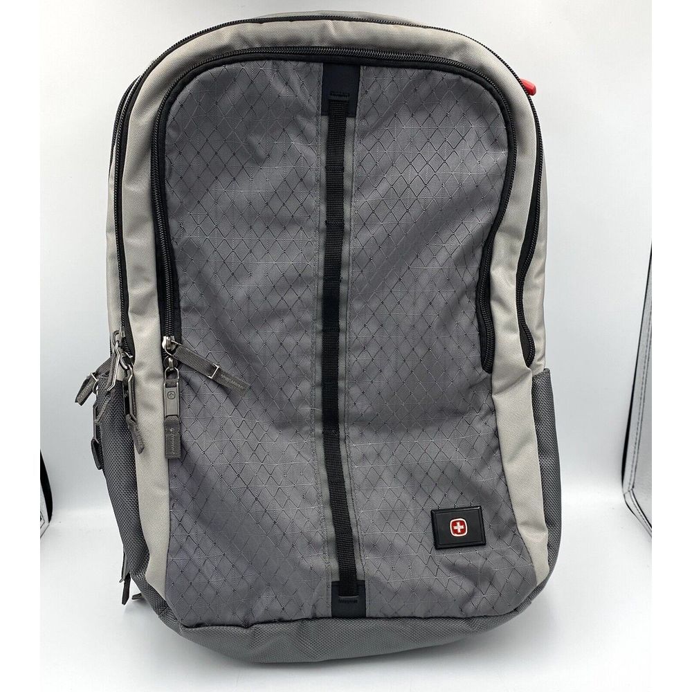 Swiss Gear Business Bag The Edge School Backpack Laptop Carrier Grey Silver